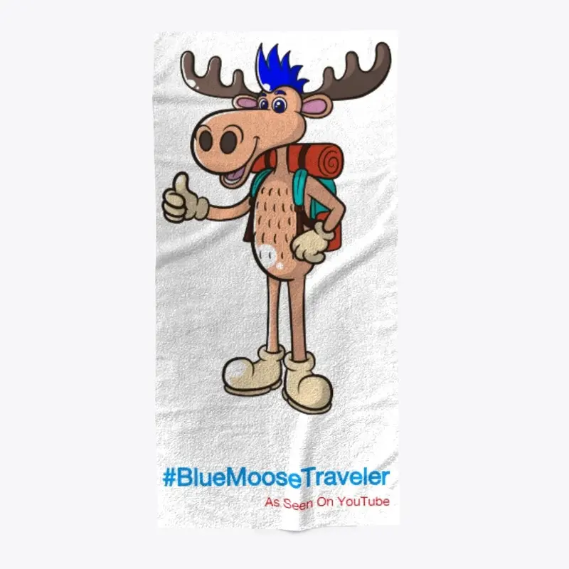 Blue Moose Traveler - Die Cut Sticker